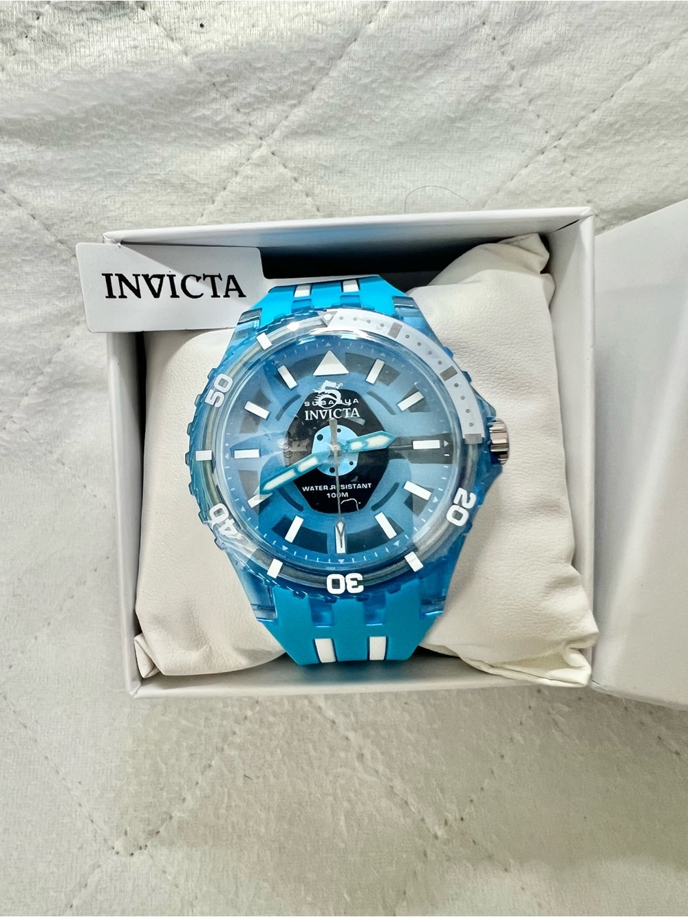 NEW! Invicta SubAqua Bright Blue Sport Watch